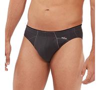 SCHÖLLER Herren Slip mit Ziernähten 3er Pack l 831-415 l Größe 7 (XL) l Farbe Dunkel-Grau