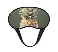Schöne Ananas-Schlafmaske, weich, bequem, Augenmaske mit verstellbarem Riemen, Verdunkelung, Augen-Schlafschutz, Abdeckung für Damen, Mädchen, Herren, Reisen, Yoga, Nickerchen, Schichtarbeit