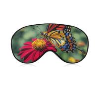 Schöne bunte Schmetterlings-Augenmaske, Schlafmaske, Augenmasken für Damen und Herren, Schlafmaske, Reise-Augenmaske, Schlafmaske, Verdunkelung, lustige Schlafmaske, niedliche Schlafmaske