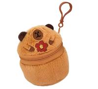 Schöne Capybara Münzengeldbörse Mit Anhänger Kleine Geldbörsen Mädchen Cartoon Kopfhörer Aufbewahrungstasche Plüschbeutel Capybara Geldbörse Kleine Geldbörse Mit Anhänger Cartoon