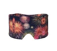 Schöne Feuerwerk-Schlafmaske, blockiert Licht, weiche Komfort-Augenbinde mit verstellbarem Kopfband