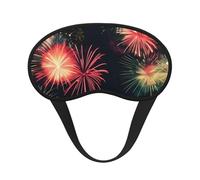Schöne Feuerwerk-Schlafmaske für Seitenschläfer, Cup-förmige Verdunkelung, Augenmaske, Schattierungen, Abdeckung für Damen und Herren
