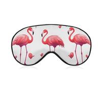 Schöne Flamingo-Augenmaske, Schlafmaske, Augenmasken für Schlafmasken für Damen und Herren, Schlafmaske, Reise-Augenmaske, Schlafmaske, Verdunkelung, lustige Schlafmaske, niedliche Schlafmaske