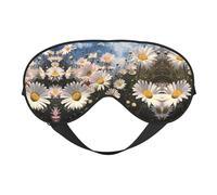 Schöne Gänseblümchen doppelseitige weiche Verdunkelungs-Augenmaske für Nickerchen, Nachtschlaf-Augenmaske
