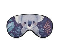 Schöne Koala-Augenmaske für Damen und Herren, atmungsaktive und verstellbare Augenabdeckung, ultraweiche Schlafmaske, leichte Reise-Augenbinde für Flugzeug, Nickerchen, Nachtschlaf