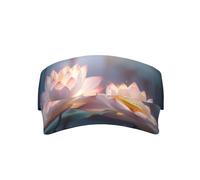 Schöne Lotus-Sonnenhüte für Erwachsene, Sportmützen und Hüte mit Visieren, perfekt für den täglichen Gebrauch im Freien, schwarz