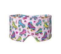 Schöne Rollschuhe, Vollständige Augenabdeckungen, lichtblockierende Augenmaske, Schlafaugen- und Ohrenschützer