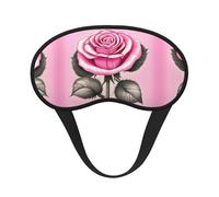 Schöne rosa Rosen, volle Abdeckung, Schlafmaske, volle Abdeckung, entspannend, stressfrei, Nachtaugenmaske