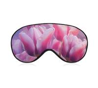 Schöne Schlafmaske mit Blume, weich, bequem, Augenmaske mit verstellbarem Riemen, Augenschutz, Augenschatten für Männer und Frauen, Arbeit, Reisen