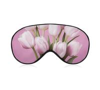 Schöne Schlafmaske mit Blume, weich, bequem, Augenmaske mit verstellbarem Riemen, Augenschutz, Augenschatten für Männer und Frauen, Arbeit, Reisen