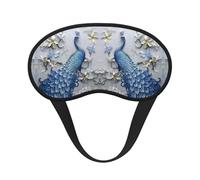 Schöne Schlafmaske mit Pfauen-Druck, Augen-Schlafmaske für Damen und Herren, für totale Dunkelheit, reduziert geschwollene Augenmaske