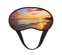 Schöne tropische Sonnenaufgang am Strand, Schlafmaske für Seitenschläfer, lichtblockierende Nachtmasken zum Schlafen, Augenmaske für Damen und Herren, Augenabdeckung, weicher, bequemer Augenschatten