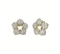 GUESS Shining Winter Ohrringe fr Damen, goldfarben, einzigartig, Edelstahl, kein Edelstein, Unico, Edelstahl, Kein Edelstein