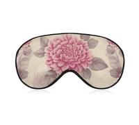 Schöne Vintage-Blumenaugenmaske für Damen und Herren, atmungsaktive und verstellbare Augenabdeckung, ultraweiche Schlafmaske, leichte Reise-Augenbinde für Flugzeug, Nickerchen, Nachtschlaf