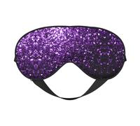 Schöne violette doppelseitige weiche Verdunkelungs-Augenmaske für Nickerchen, Nachtschlaf-Augenmaske
