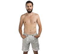 Schöneberger Trachten Couture Herren Jogging Lederhose - Jogginghose Bestickt - Trachtenhose - Trachtenjogginghose Adam (XXL, grau)