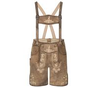 Schöneberger Trachten Couture Lederhose Kinder - Traditionelle bayrische Trachtenhose mit Hosenträger aus Nubukleder für Oktoberfest, Michi