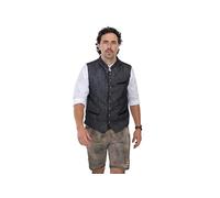 Schöneberger Trachten Herren Trachten Lederhose Weste Classic Oktoberfest Loden Weste Vintage Deutsche Weste Thurgau, GRAU, Small