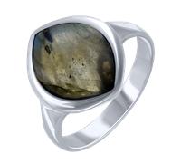 Schöner Damenring aus 925er Silber mit Labradorit