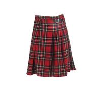 Schöner Kilt Rock Gothic Punk Kilt Scottish Tartan Red Plaid Plissee Taillenrock Mit Kunstleder Schnalle Man Scotland Ho