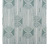 SCHÖNER LEBEN. Baumwollstoff Dekostoff Digital Schlingen weiß grün 1,40m breit