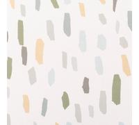 SCHÖNER LEBEN. Baumwollstoff Dekostoff Digital Striche weiß grün blau1,40m breit