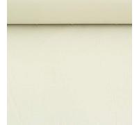 SCHÖNER LEBEN. Baumwollstoff Meterware Fahnentuch Uni Creme 1,45m Breite