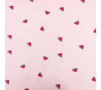 SCHÖNER LEBEN. Baumwollstoff Popeline Stoff Wassermelone rosa grün 1,45m Breite