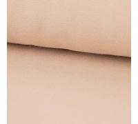 SCHÖNER LEBEN. Bekleidungsstoff Baumwollstoff Flanell dünn Uni beige 1,42m Breite