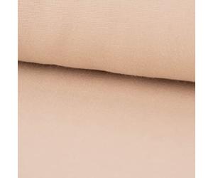 SCHÖNER LEBEN. Bekleidungsstoff Baumwollstoff Flanell dünn Uni beige 1,42m Breite