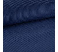 SCHÖNER LEBEN. Cord Stoff BW Bekleidungsstoff Dekostoff 4,5W vorgewaschen blau 1,4m