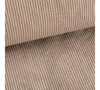SCHÖNER LEBEN. Cordstoff Bubble mit Plüsch Rückseite Doubleface Sand Ecru 1,45m Br.
