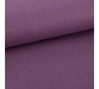 SCHÖNER LEBEN. Flanell Stoff Baumwollflanell einfarbig dunkel violett 1,4m Breite