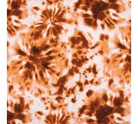 SCHÖNER LEBEN. French Terry Sommersweat Meterware Tie Dye Batik weiß Kupfer 1,45m