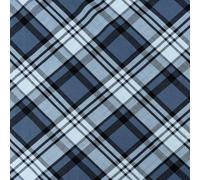 SCHÖNER LEBEN. Viskose Popeline Stoff Karos blau 1,44m Breite