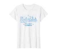 SCHÖNES LISSABON Portugal Preisgünstiges Grafik-T-Shirt, Damen, Weiß, XL
