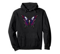 Schönes Schmetterlingsmandala, Vintage-Retro-T-Shirt Pullover Hoodie