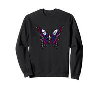Schönes Schmetterlingsmandala, Vintage-Retro-T-Shirt Sweatshirt