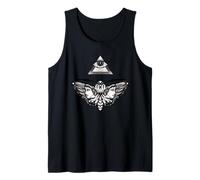 Schönes Schmetterlingsmandala, Vintage-Retro-T-Shirt Tank Top