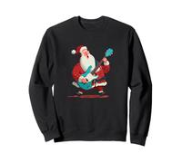 Schönes Weihnachtsmusik-Kostüm mit Weihnachtsmann E-Gitarren-Look Sweatshirt