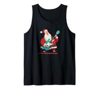 Schönes Weihnachtsmusik-Kostüm mit Weihnachtsmann E-Gitarren-Look Tank Top