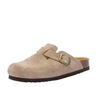 scholl - Bequeme Pantolette mit verstellbarem Riemen und Schnalle beige - Gr. - 40