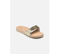 Scholl - Clogs & Pantoletten PESCURA FLAT ICONIC - Gold und Bronze - Größe 37