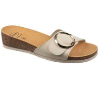 Scholl Damen Amalfi Pantolette Sandale, beige, 36 EU