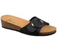 Scholl Damen Amalfi Pantolette Sandale, Schwarz, 41 EU