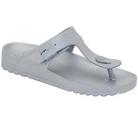 Scholl Damen Bahia Flop Flip-Flops, Silber, 41 EU