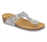 Scholl Damen Gandia Sandale, White/Multi, 39 EU