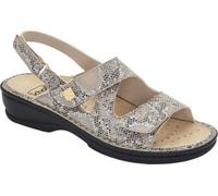 Scholl Damen Nevia Sandale, Beige Multi, 42 EU Weit