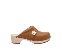 Scholl Damen Pescura Clog 50 Sandale, Cognac, 35 EU