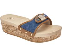 Scholl Damen Pescura Wedge Reese Sandale, Denim Cognac, 38 EU